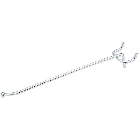 National Hardware Peg Hook, 8 in, 1/4 in Opening, Steel, Zinc N180-014