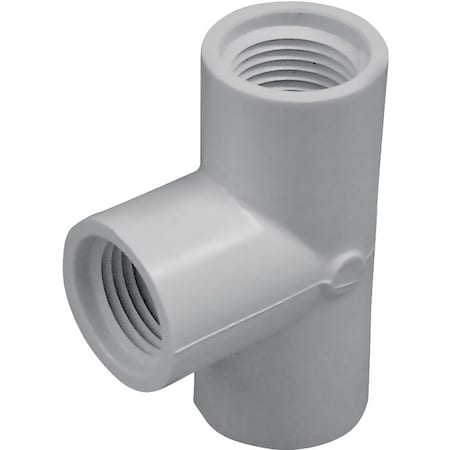 Genova LASCO Pipe Tee, 12 in, FPT, PVC, White, SCH 40 Schedule 405005BC