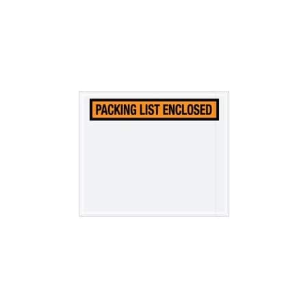 Bubblefast 10 x 12'' Orange Panel Face''Packing List Enclosed'' Envelopes, 500PK BFPL434