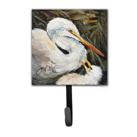 Carolines Treasures White Egret Leash and Key Holder JMK1227SH4