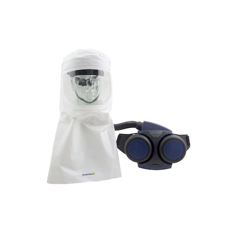 Sundstrom Safety Protective Hood, Black/Blue/White SR 500/SR 601