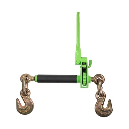 Mytee Products 3/8 in-1/2 in Folding Handle Ratchet Load Binder w/ Grab Hook 12,000 lbs WLL CBRS-FH38