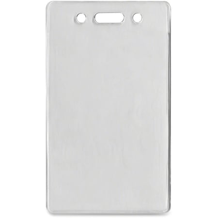 Advantus Proximity ID Badge Holder, Vertical, 2-3/8" x 3-3/8", Clear, 50/Pack 75451