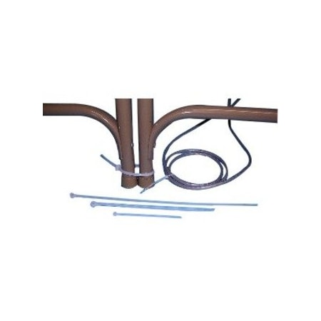 Tatco Cable Tie, 8 in L, Natural, Nylon, 50 lb Strength, 1000 PK TCO22200