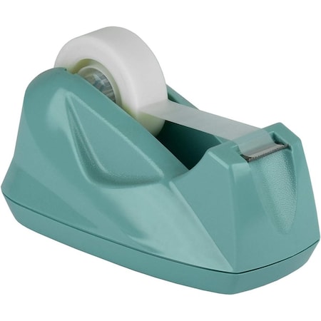 Acrimet Tape Dispenser, 1 in Tape Core Dia., Plastic, Stainless Steel, Solid Green 270.VO