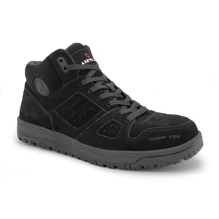 Airwalk Mongo Suede Mid - Men's - CT EH SF SR - Black/Black - 11.5W AW6350-11.5W
