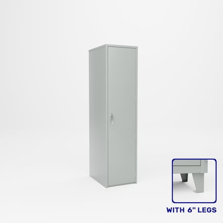 Pucel Narrow Storage Cabinet, 18 in W x 78 in H x 24 in D, Red HDSC-1872-24-4L