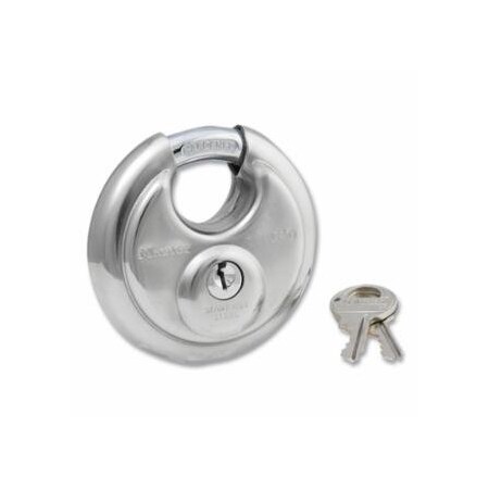 Master Lock 4 PIN CYLINDER STEEL PADLOCK KEYED DIFF., 4PK 470-40DPF