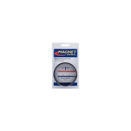 Magnet Source Magnetic Measuring Tape 39.375in L X 1in W Blue/Red/White Blue/Red/White Assorted 7286