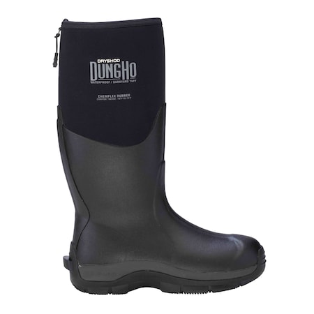 Dryshod Dungho Knee Hi Men's Rubber Boot, Waterproof, Black, Size 11 DNG-MH-BK-011