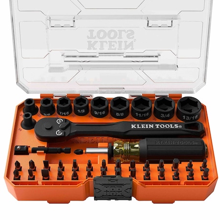 Klein Tools ProFlex Impact Driver Bit and Socket Set, SAE, 43-Piece 33806