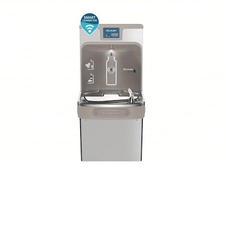 Elkay Fountain w/Bottle Filler, 39 7/16 in H LZS8WSSP-W1