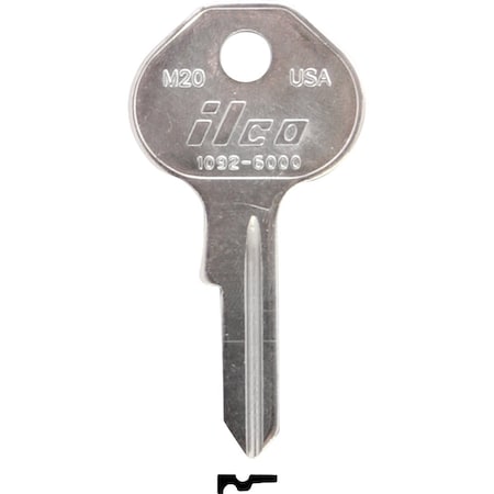 Ilco Master Nickel Plated Padlock Key M20 / 1092-6000, 10PK IAL00000162