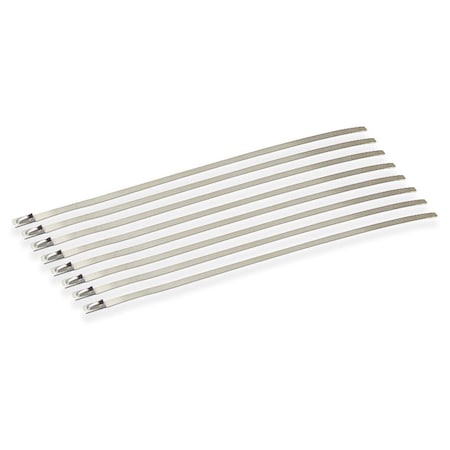 Geared2Golf Cable Tie, 8 ft L, 304 Stainless Steel, 100 lb Strength, 8 PK GE1821144