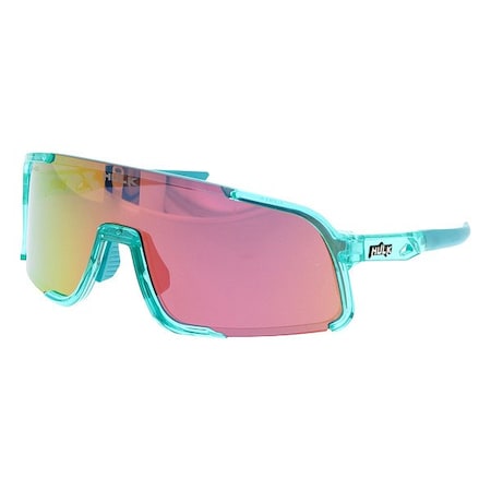 Mcr Safety Hulk HK4, Safety Glasses, MAX3 Hard Coat, Pink Lens, Coral Glow Frame, Full-Frame, Polarized HK45PZP
