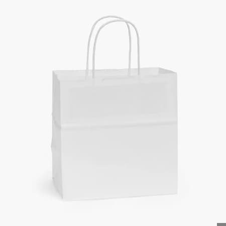 Duro Bag 8X4X8 White Kraft, 250PK W848