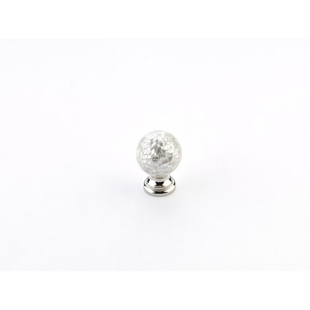 Schaub 1-1/4in Symphony Cabinet Knob Mother of Pearl Polished Nickel Finish 857-MOP-PN