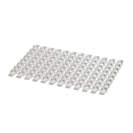 Simport Scientific SUPERFLEX Break-Away Plate, Clear Pierceable Caps, 100 per case, 100PK 400701C