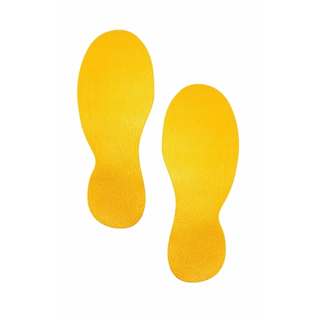 Durable Office Products Floor Marking Foot Shape, No Legend, 10 PK 172704