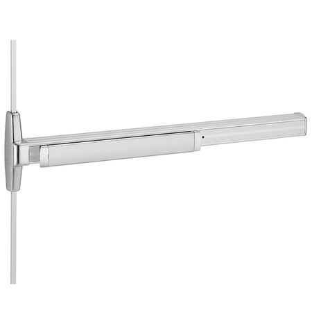 Von Duprin Grade 1 Surface Vertical Rod Exit, 36in, Exit Only, Less Trim, Satin Aluminum Clear Anodized 3527AEO 3 US28