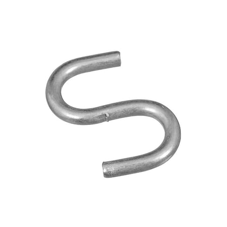 National Hardware S-Hook, 5 lb Working Load, 0.08 in Dia Wire, Steel, Zinc N121-533