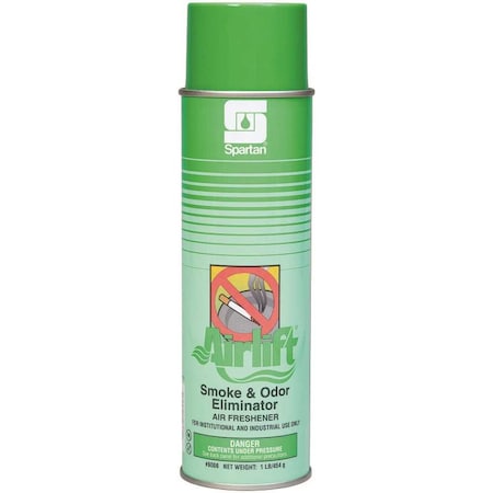 Spartan Chemical Airlift Smoke & Odor Eliminator 16oz. Aerosol Can Floral Scent Air Freshener Spray 608600