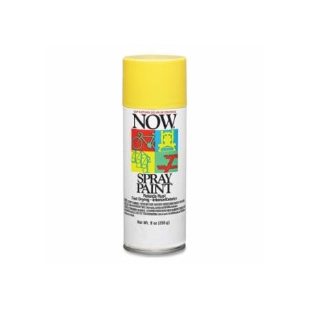 Krylon Industrial NOW Spray Paint, 9 oz, Aerosol Can, Sunshine Yellow, Gloss, 6PK 425-I21206007