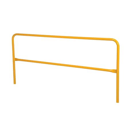 Vestil Aluminum Pipe Safety Railing 120 In. Length Yellow ADKR-10-YL