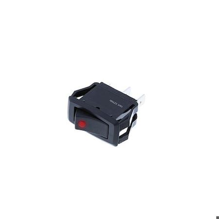 Switch Components Mid-Size Rocker, 4P SPST OFF-ON, Red LED RG2-1A-DC-1-RL