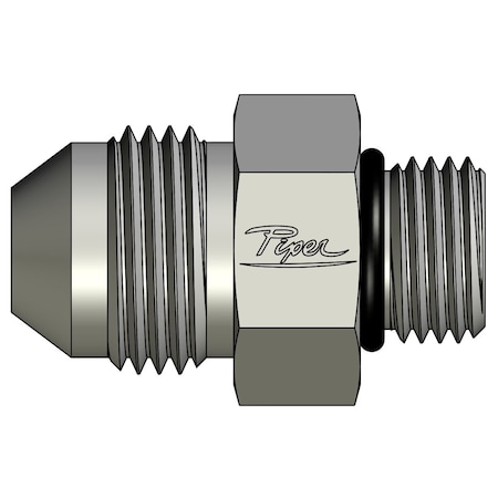 Piper Straight Thread Connector, 1in. Male JIC, 5/8in. Male O-Ring Boss 0700-16-10