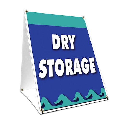 Signmission Dry Storage, 24 Inch x 18 Inch A-frame Yard Sign, Plastic Sign SBC-1824-Dry Storage