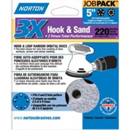 Tool Time 4038 Hook And Loop Sand Disc 220 Grit TO3673509