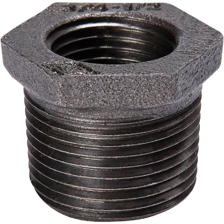 Southland B&K 1/2'' x 1/4'' Hexagon Black Iron Bushing 521-931HC
