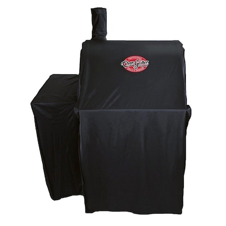 Char-Griller Grill Cover, 37.8 in W, 30.9 in D, 50.6 in H, Polyester, Black 2323