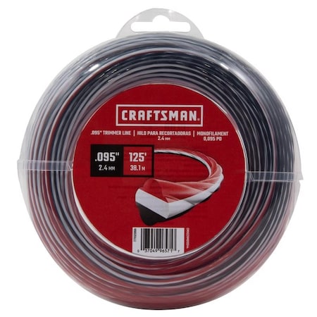 Craftsman Professional Grade .095 in. D X 125 ft. L Trimmer Line CMXGZAM010044