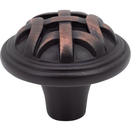 Designperfect 1-1/4 Diameter Round Cabinet Knob, Brushed Oil Rubbed Bronze, 25PK DPA25L68KORB