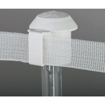 Dare Products Topper White Polyethylene Electric Fence Insulator, 10PK 2929