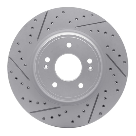 Dynamic Friction Co DFC Geoperformance Rotor - Drilled and Slotted 830-21040L
