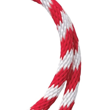 Baron Rope, 5/8 in Dia, 140 ft L, 325 lb Working Load, Polypropylene, Red/White 54034