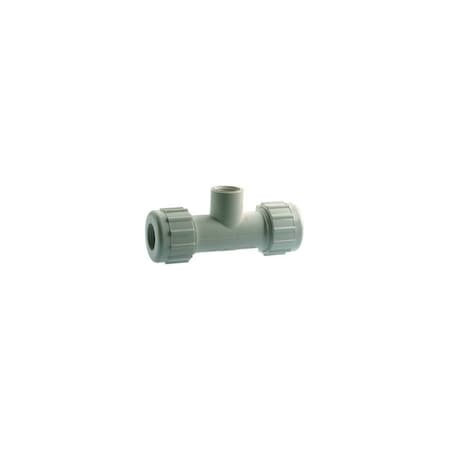 Homewerks Tee Schedule 40 1/2" Compression X 1/2" D Compression PVC 511-48-12-1212B