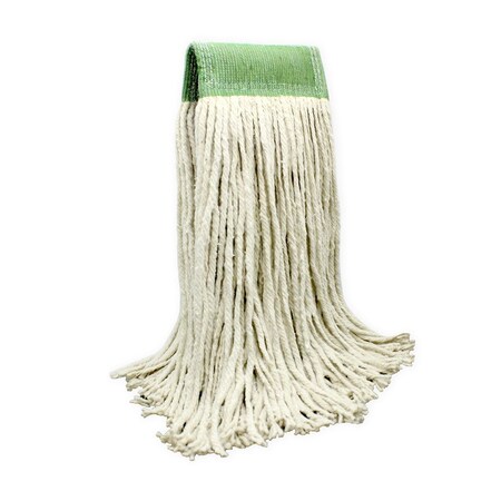 Bsl Premium Cotton Cut-End Wet Mop Head, Wide Band 20 oz No 24, PK6 3846-6