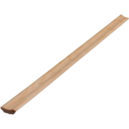 Alexandria Moulding 5/16'' W.x1'' H.x8 ' L Solid Pine Cove Molding 0W999-20096C1