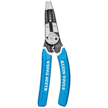 Klein Tools Klein-Kurve Heavy-Duty Wire Stripper / Cutter / Crimper Multi Tool, 8-20 AWG K12065CR
