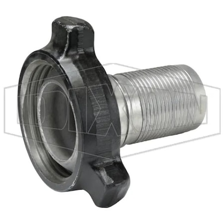 Dixon FIG 100 1 pc Male Frac Fitting with Nut and O-Ring, 3 in Nominal, Iron/Steel/Forged Steel Nut, Domes HUM100300CS