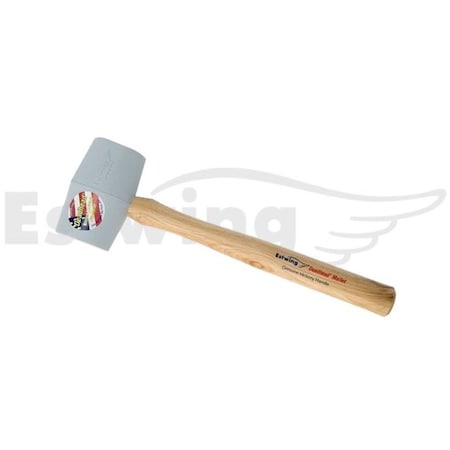 Estwing Mallet, 15 " L, Rubber, Gray, 2 1/2" dia. DH-18N