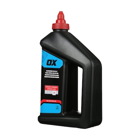 Ox Tools 40-ounce/2.5-Pound Permanent Red Marking Chalk, Permanence 3 OX-P630809