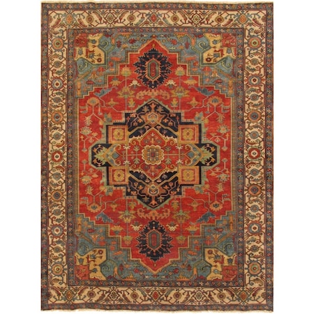 Pasargad Home Serapi Collection HandKnotted Wool Area Rug, 9 ft. 10 in. x 13 ft. 9 in. pb-5b 10x14