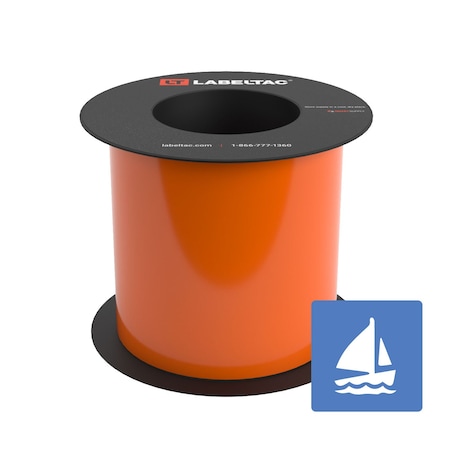 Labeltac Marine Supply 5in x 75ft LT9, Orange LT506MN-C