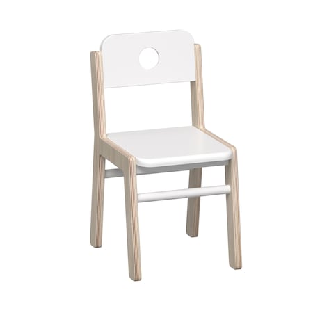 Beleduc By Playwell Illiana Chair Medium - 11.8in Seat Height, Stackable Wood Chair 846161