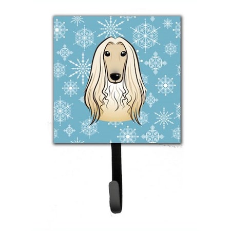 Carolines Treasures Snowflake Afghan Hound Leash and Key Holder BB1678SH4